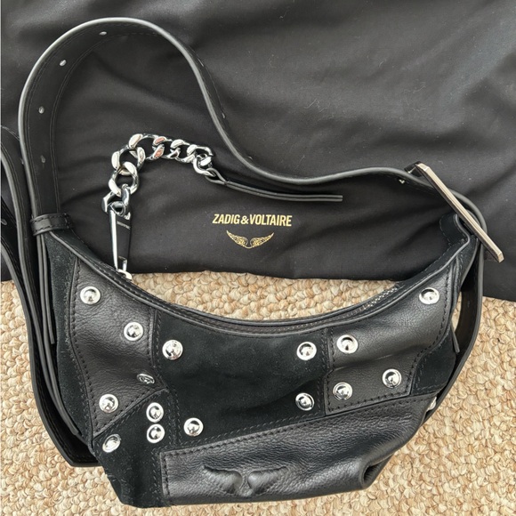 Zadig & Voltaire Handbags - Zadig & Voltaire | Le Cecilia XS Patchwork & Stud Handbag